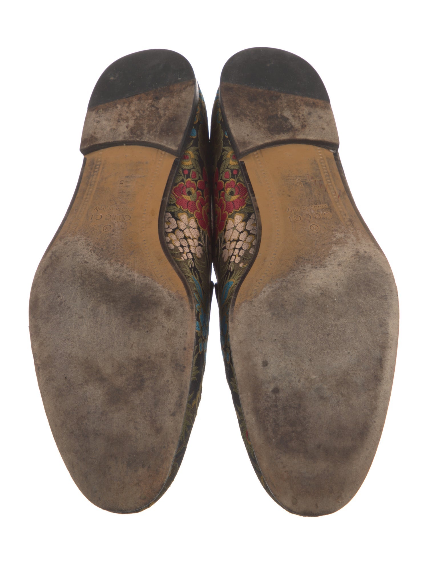 Gucci Floral Print Loafers